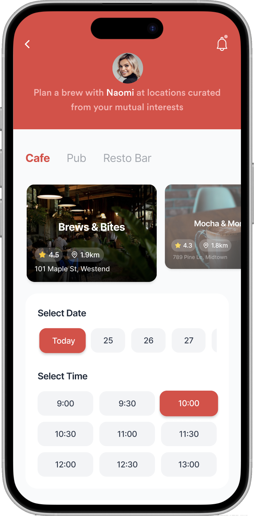 Scheduling interface